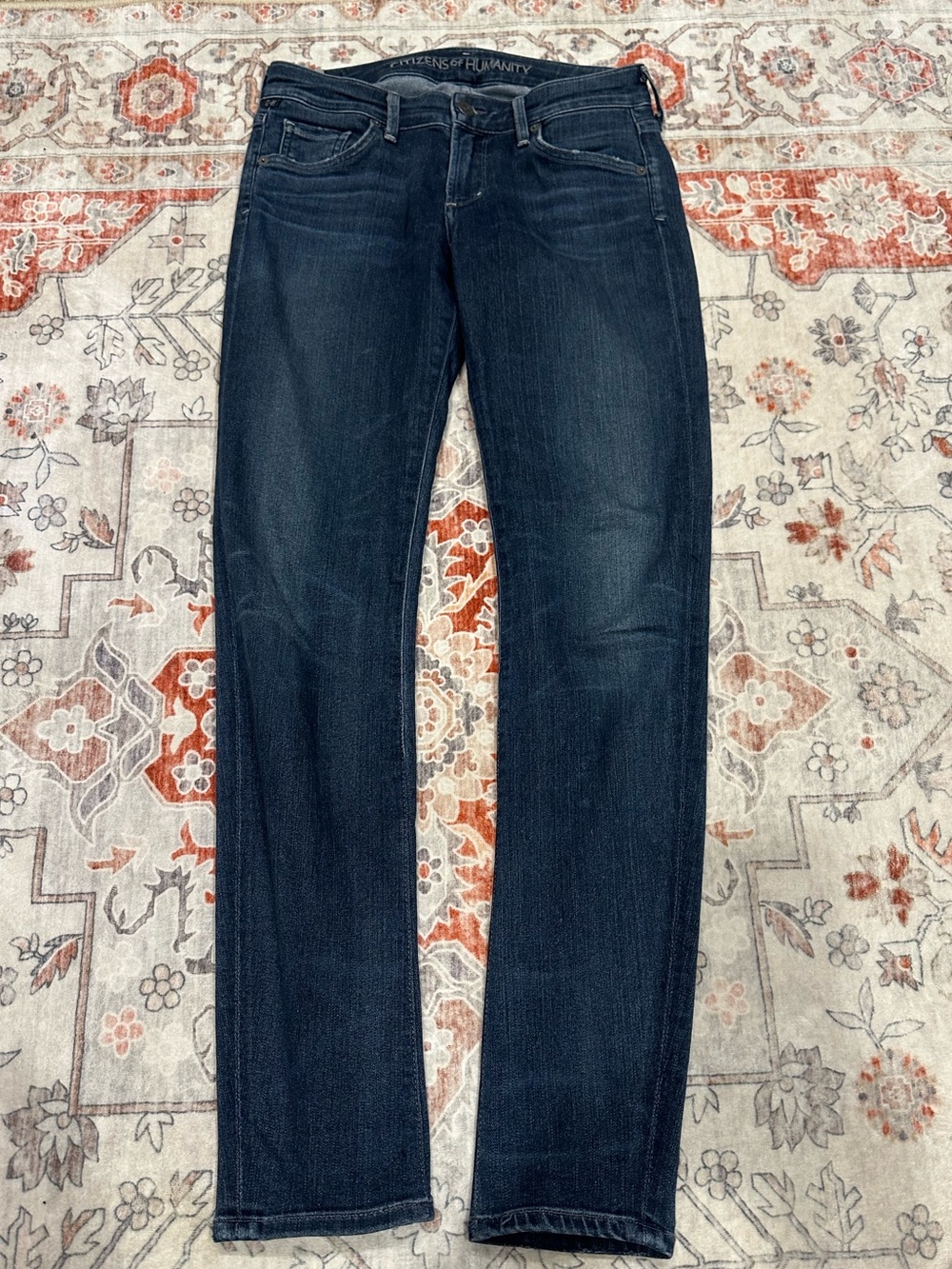 Citizens Of Humanity Dark Indigo Straight Leg Jeans